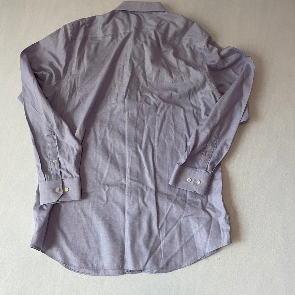 Banana‎ Republic Mens XL Non-Iron Tailored Slim Fit Shirt Warm Violet 410759-03